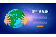 Save the earth with human hands