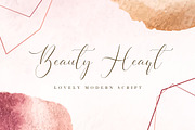 Beauty Heart - Lovely Script Font