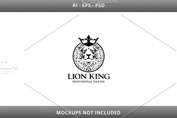 Lion King v.3 Logo in Logo Templates - product preview 4