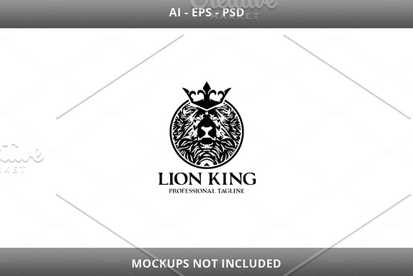 Lion King v.3 Logo in Logo Templates - product preview 5