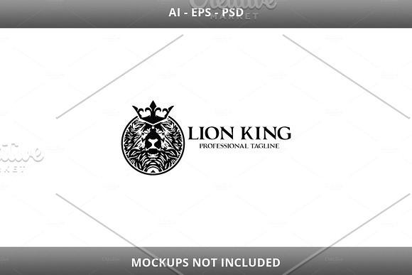 Lion King v.3 Logo in Logo Templates - product preview 7