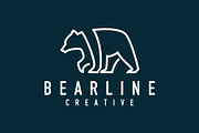 bear logo luxury and sophisticated
