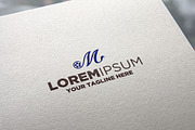 Letter M Roll Film Logo