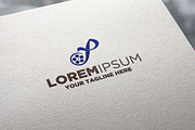 Letter P Roll Film Logo