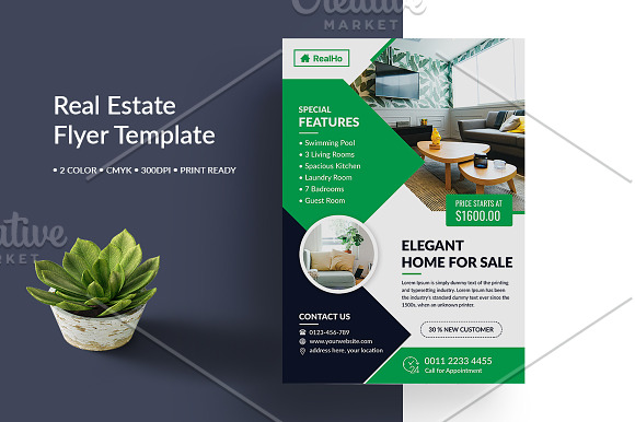 Real Estate Flyer Template in Flyer Templates - product preview 1