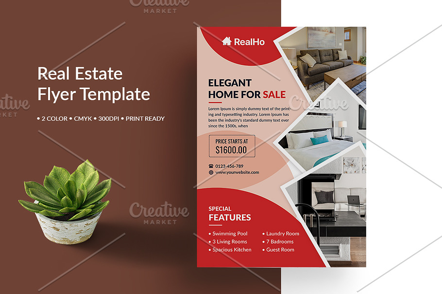 Premium Real Estate Flyer in Flyer Templates - product preview 8