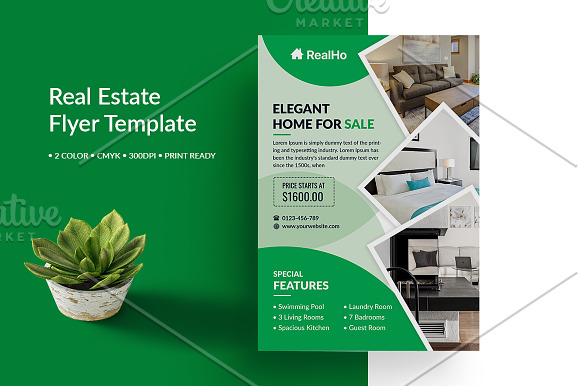 Premium Real Estate Flyer in Flyer Templates - product preview 1