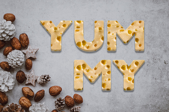 36 Cheese Style Text Effect in Add-Ons - product preview 5