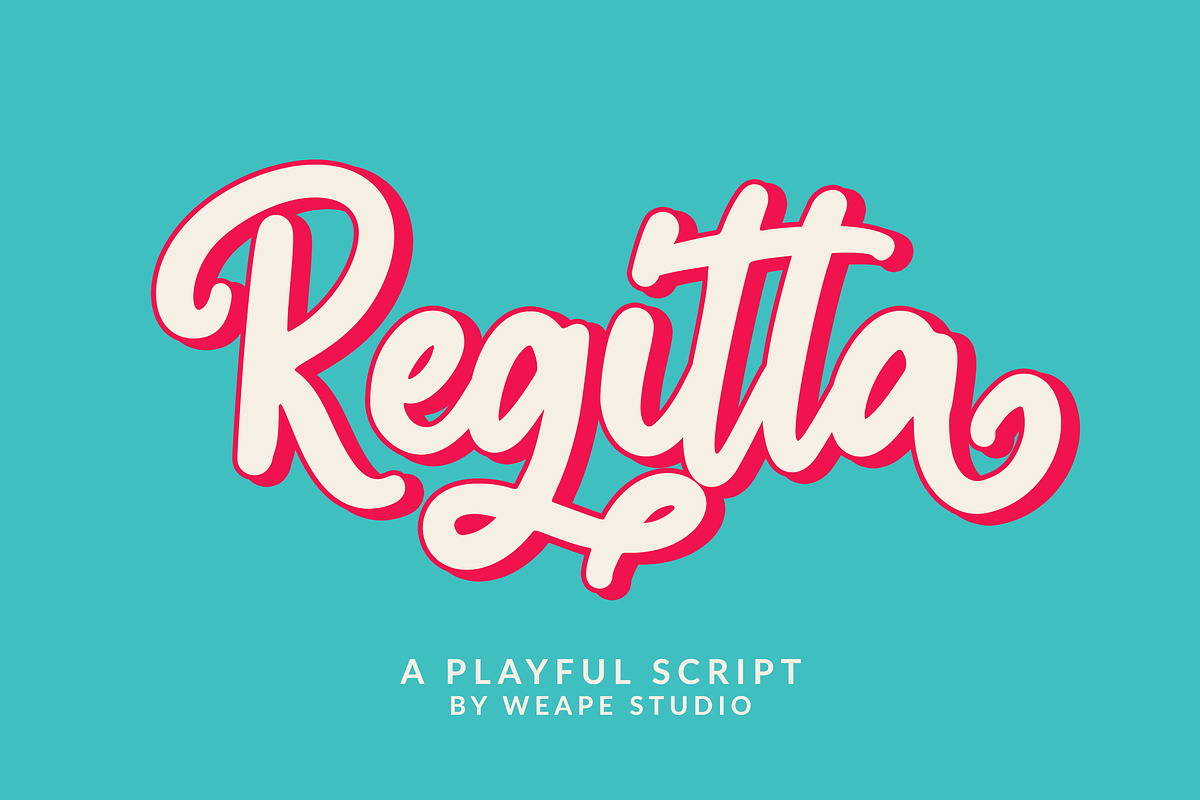Regitta - Playful Script in Script Fonts - product preview 8