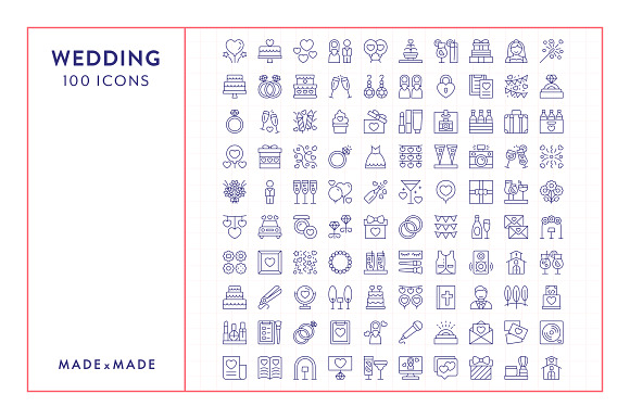 Line Icons – Wedding in Line Icons - product preview 5
