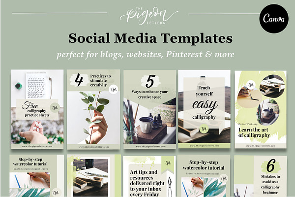 10 Earthy Templates for Pinterest