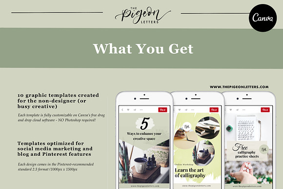 10 Earthy Templates for Pinterest in Social Media Templates - product preview 2