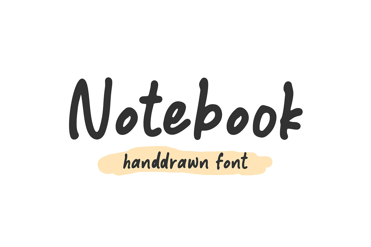 Notebook - Handdrawn Font in Sans-Serif Fonts - product preview 8