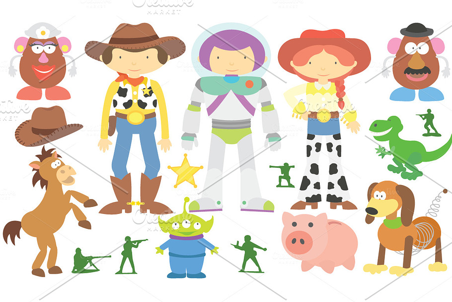 Toy Story Clipart Set