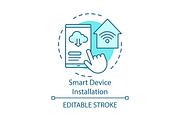 Smart device installation icon