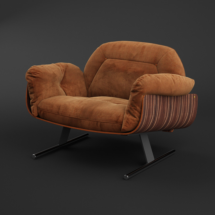 Presidencial Lounge Armchair in Furniture - product preview 1