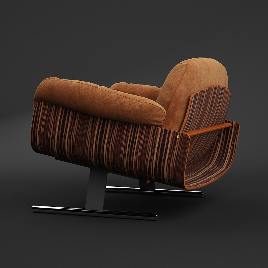 Presidencial Lounge Armchair in Furniture - product preview 2