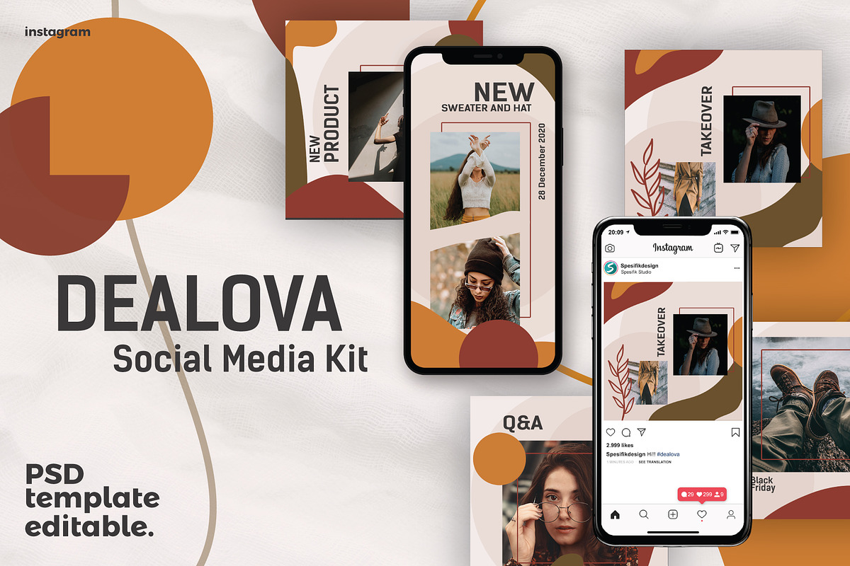 Dealova - Abstract Instagram ⚡️ in Instagram Templates - product preview 8