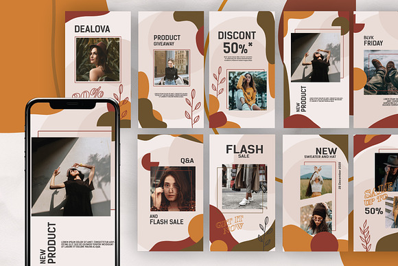Dealova - Abstract Instagram ⚡️ in Instagram Templates - product preview 6