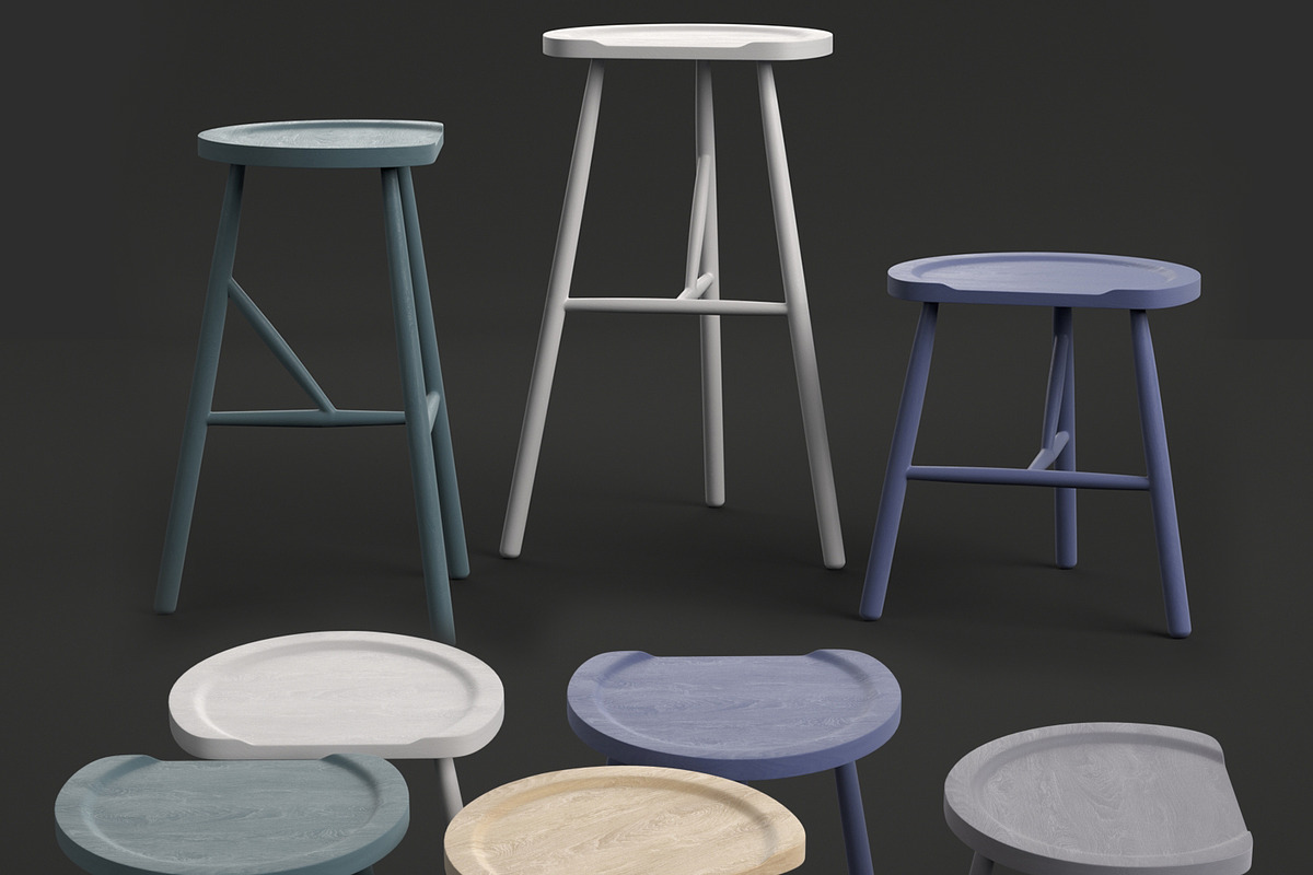 Puccio Stool in Furniture - product preview 8