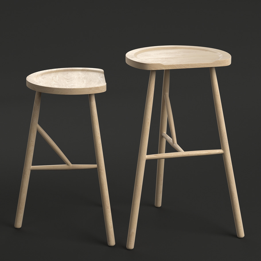 Puccio Stool in Furniture - product preview 1
