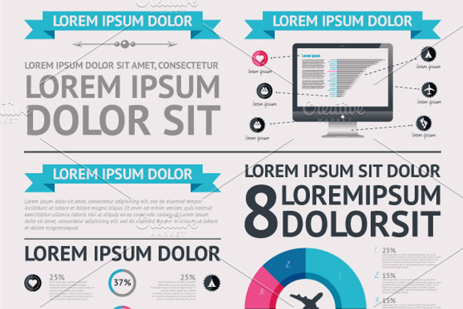 Elements of Infographics in Product Mockups - product preview 8