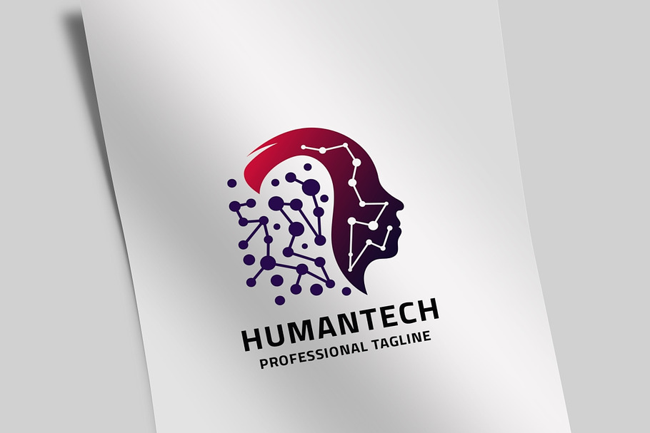 Human Tech Logo in Logo Templates - product preview 8
