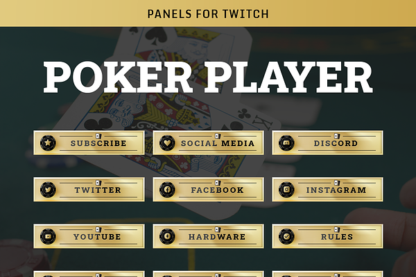 Poker Player - Twitch Panels