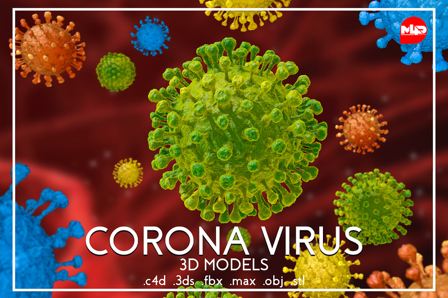 Corona Virus 3D Model in Fantasy - product preview 8