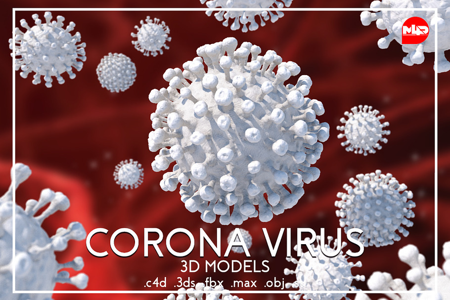 Corona Virus 3D Model in Fantasy - product preview 1