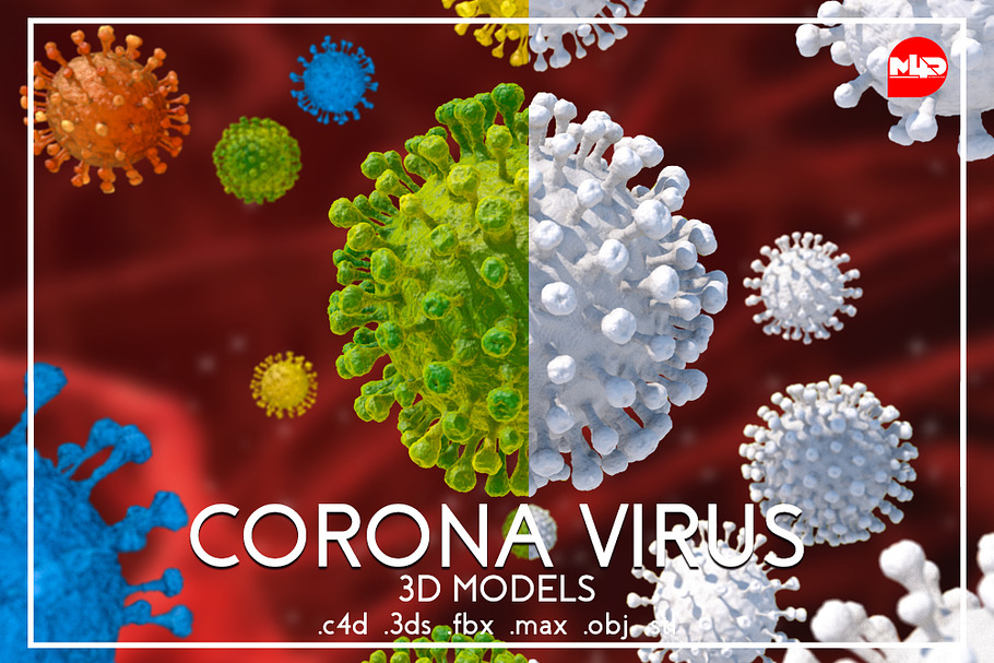 Corona Virus 3D Model in Fantasy - product preview 2