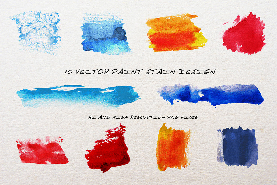 Vector paint stain design