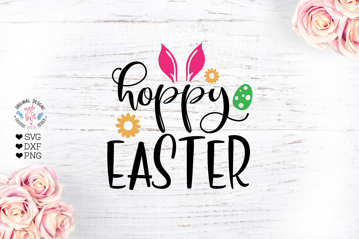 Hoppy Easter Cut File in Illustrations - product preview 8