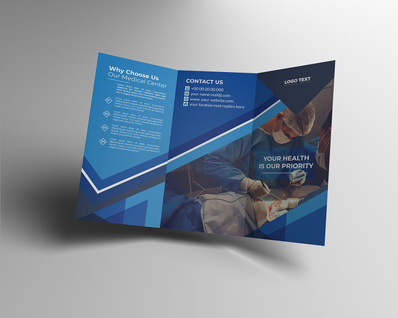 Corporate Medical Tri-Fold Brochure in Brochure Templates - product preview 1