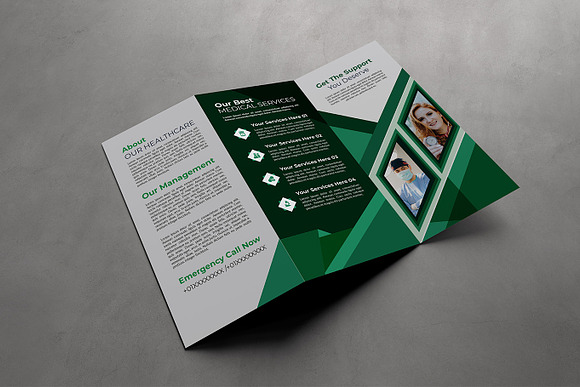Corporate Medical Tri-Fold Brochure in Brochure Templates - product preview 4