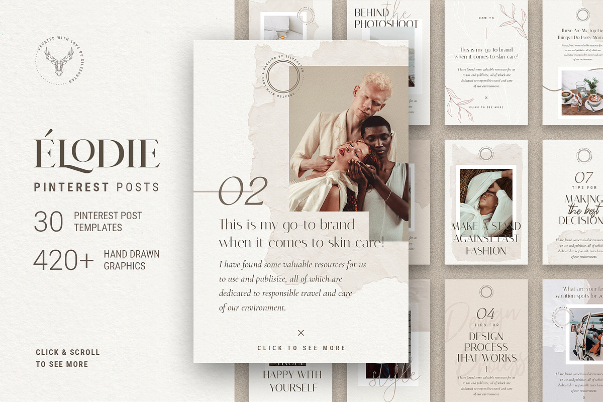 Elodie - Pinterest Post Templates in Pinterest Templates - product preview 8