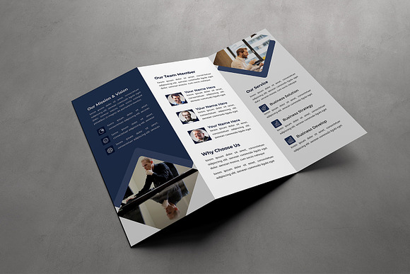 Tri-fold Multipurpose Brochure in Brochure Templates - product preview 4