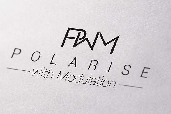 PWM Logo Design Typography Monogram in Logo Templates - product preview 4
