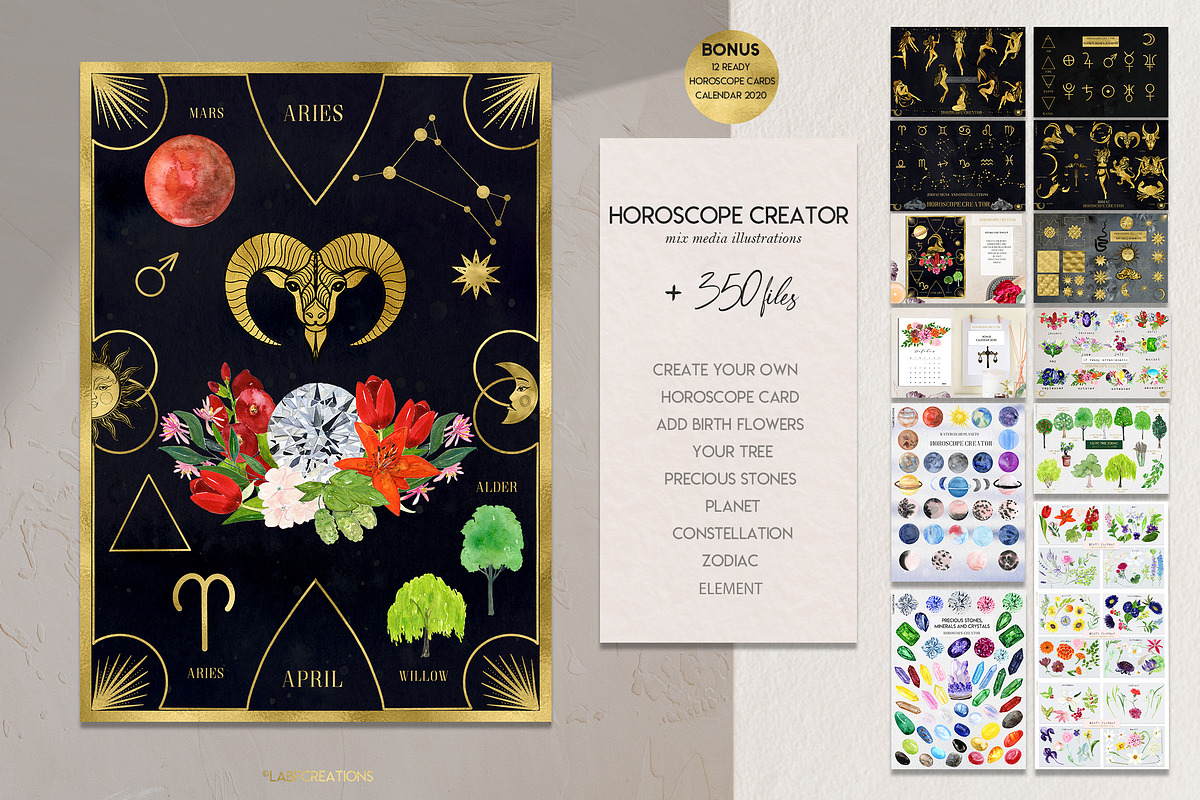 Horoscope Zodiac Creator in Illustrations - product preview 8