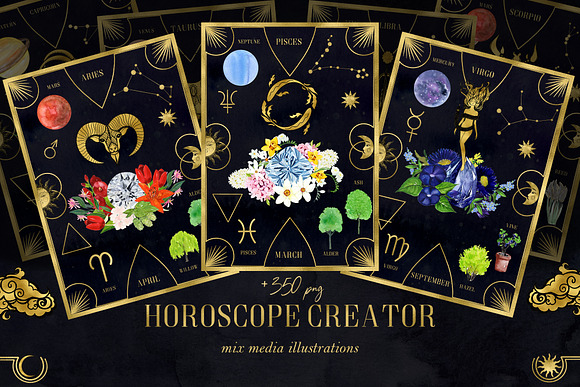 Horoscope Zodiac Creator in Illustrations - product preview 1