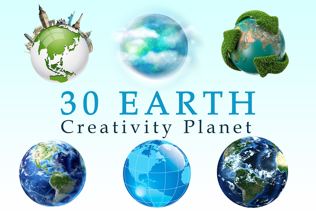 30 Creative Earth Planet, Globe in Objects - product preview 8