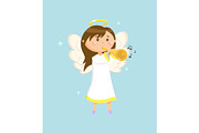 Angel with Trumpet, Angelic Girl