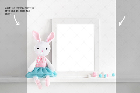 8x10 nursery frame mockup in Print Mockups - product preview 5