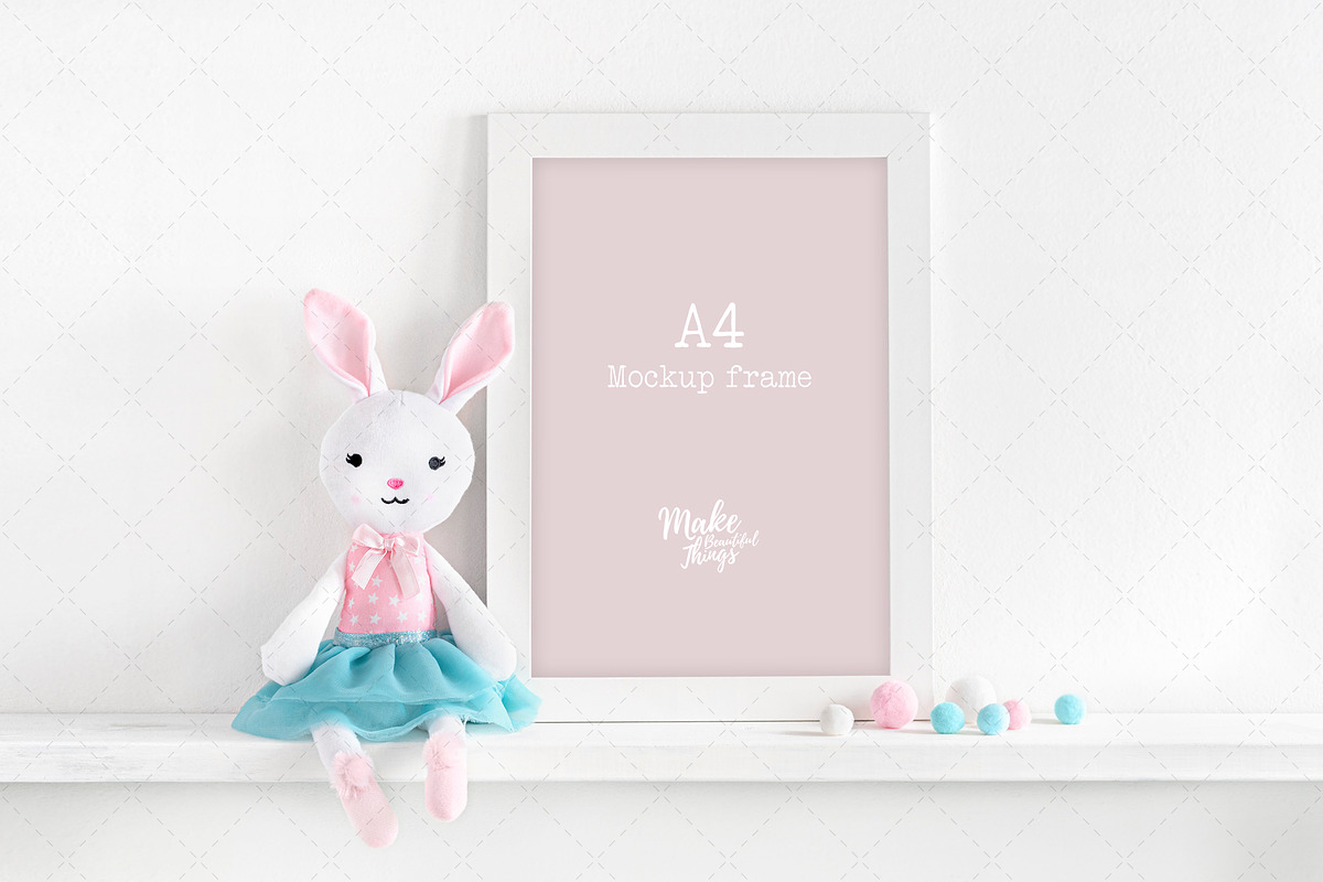 A4 nursery frame mockup in Print Mockups - product preview 8
