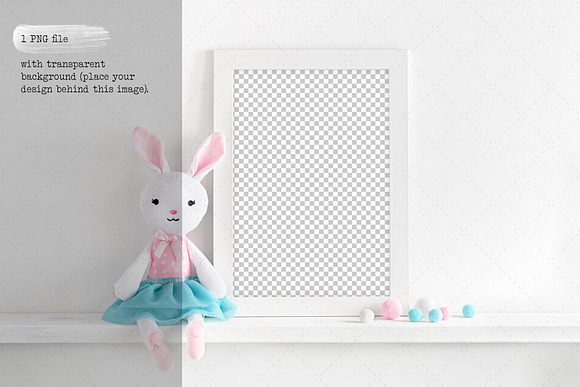 A4 nursery frame mockup in Print Mockups - product preview 3