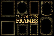 75 Golden Frames, Vintage Border