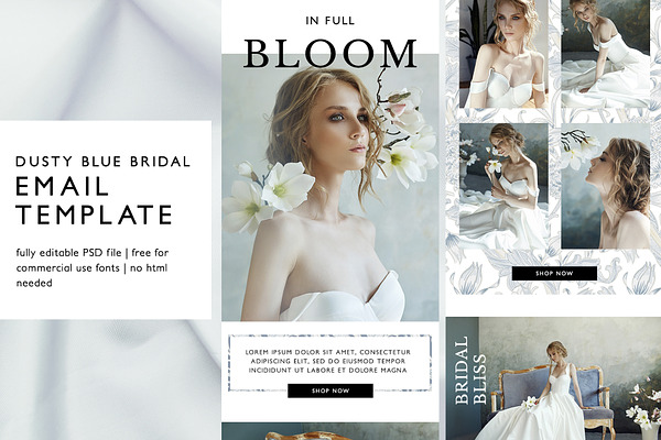Bridal Ecommerce Email Template PSD