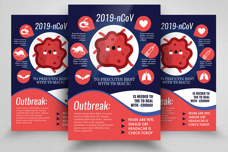 Corona Virus Initiatives Flyer Psd in Flyer Templates - product preview 8
