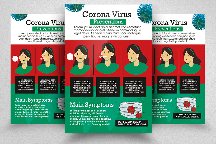 Corona Virus Preventions Flyer in Flyer Templates - product preview 8