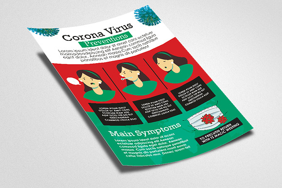 Corona Virus Preventions Flyer in Flyer Templates - product preview 1